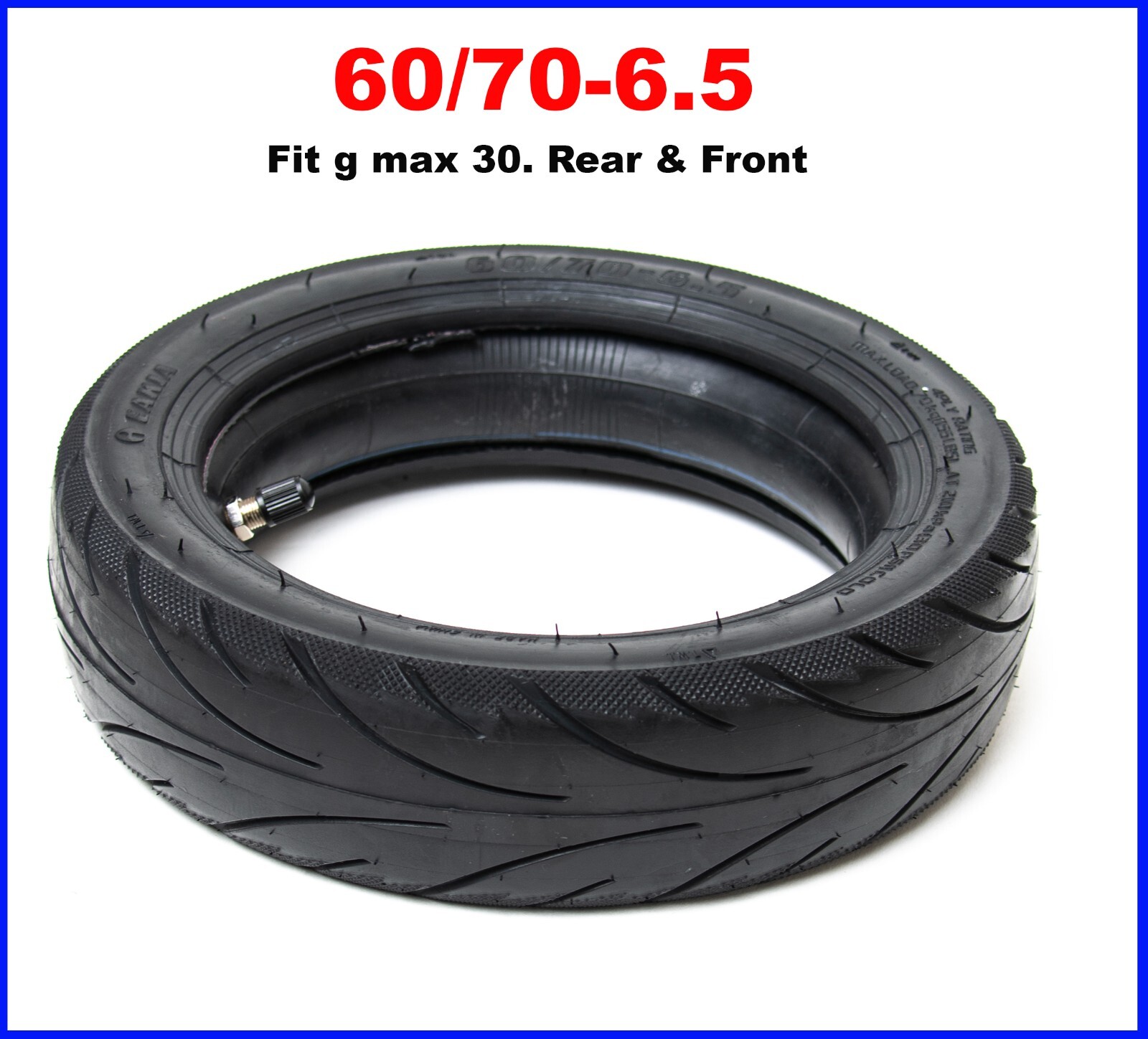 60/70-6.5 Tire & Tube  for Ninebot Max G30 Rear & Front Wheel Electric Scooter