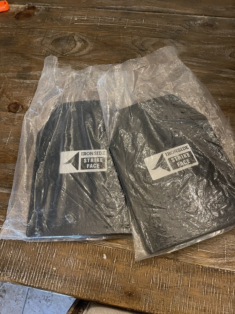 (2) Ironside STRIKE FACE PLATE INSERT   X-LARGE CHEST AND BACK