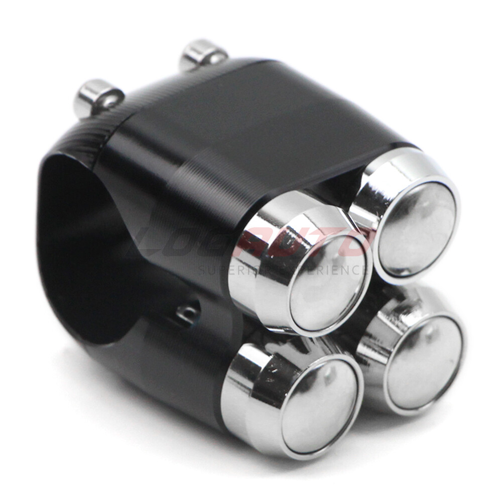 Universal 25MM 4-Button Motorcycle Handlebar Switch Control Start Horn Button
