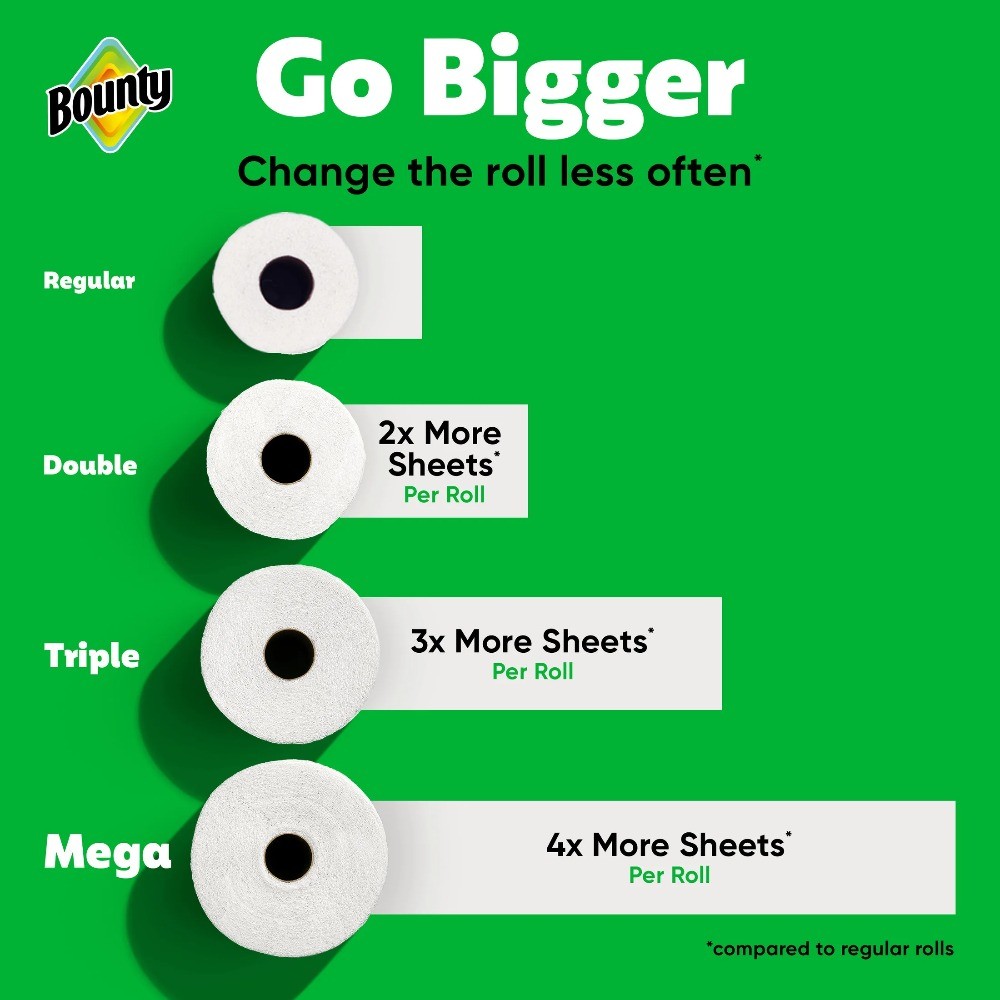 Paper Towels Select-A-Size White, 2 Mega Rolls, 164 Sheets per Roll