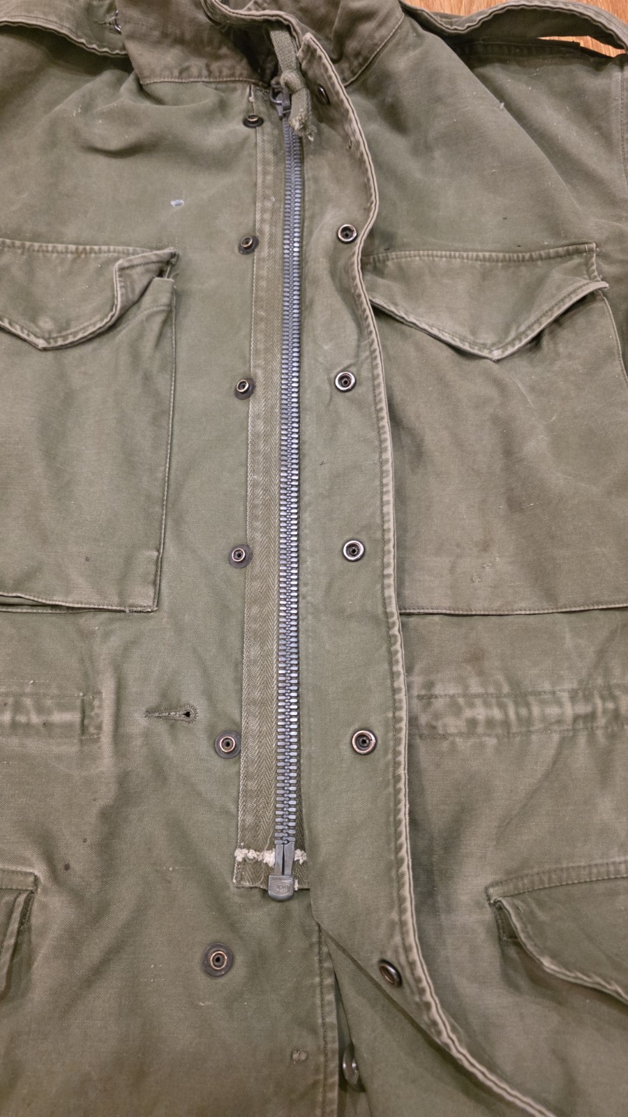 Vintage US Army M-51 Military Field Coat Jacket Korean War Vietnam Era Small Reg