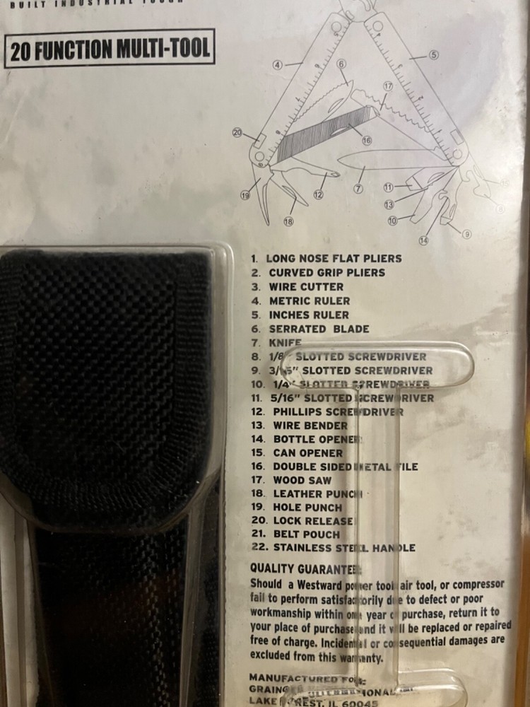 WESTWARD 20 FUNCTION MULTI-TOOL