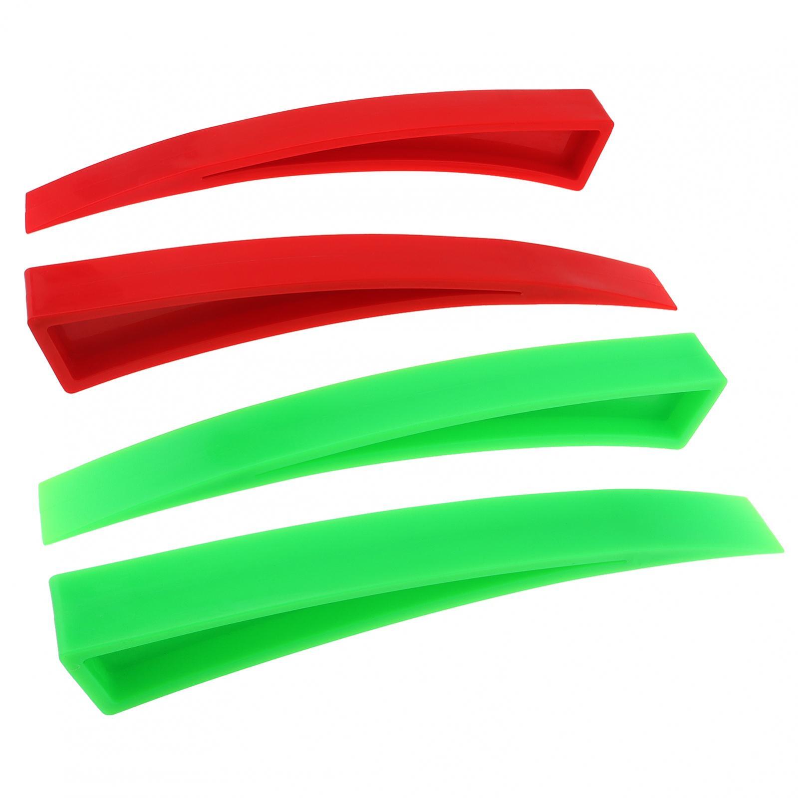 4 Pieces Curved Car Door Window Wedge and Plastic Chisel Scraper,Paintless Dent