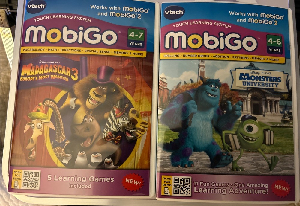 VTech MobiGo Touch Learning System Software - Monsters University Madagascar 3