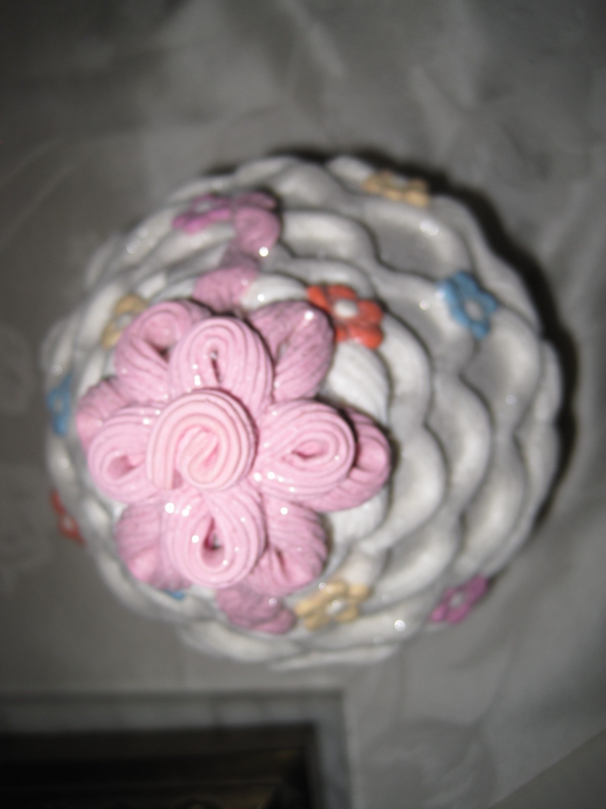 Cupcakes & Cashmere SUGARED Pastel Easter light up cupcake house with lamb