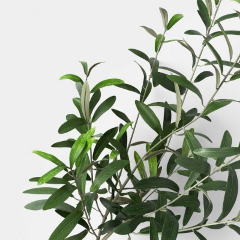 Artificial Olive Stem Leaf Sprays