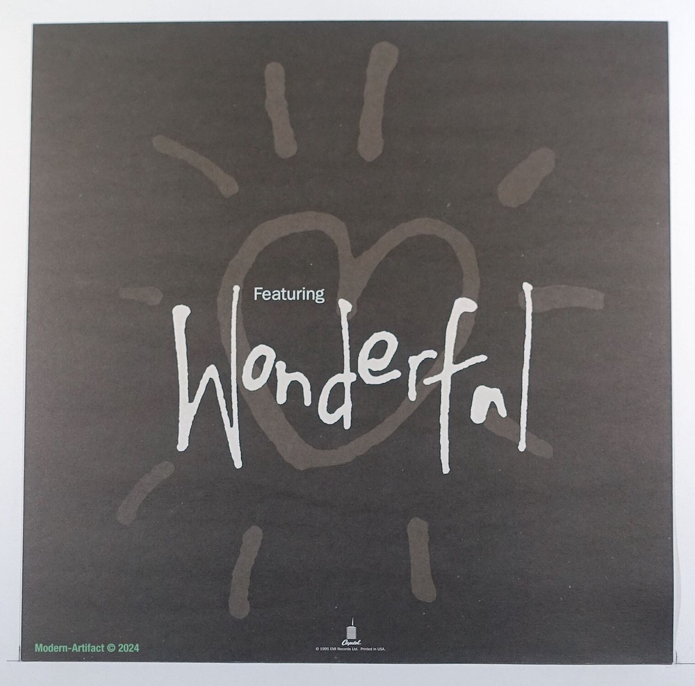 ADAM ANT "WONDERFUL" PROMO FLAT POSTER - DOUBLE-SIDED 12"x12" ORIGINAL 1995