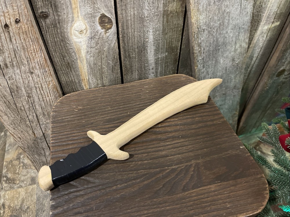 Wooden Lion Shield And Sword