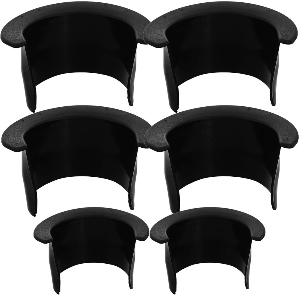 6pcs Billiards Table Pocket Liner, 4 Corner Pool Medium, Black