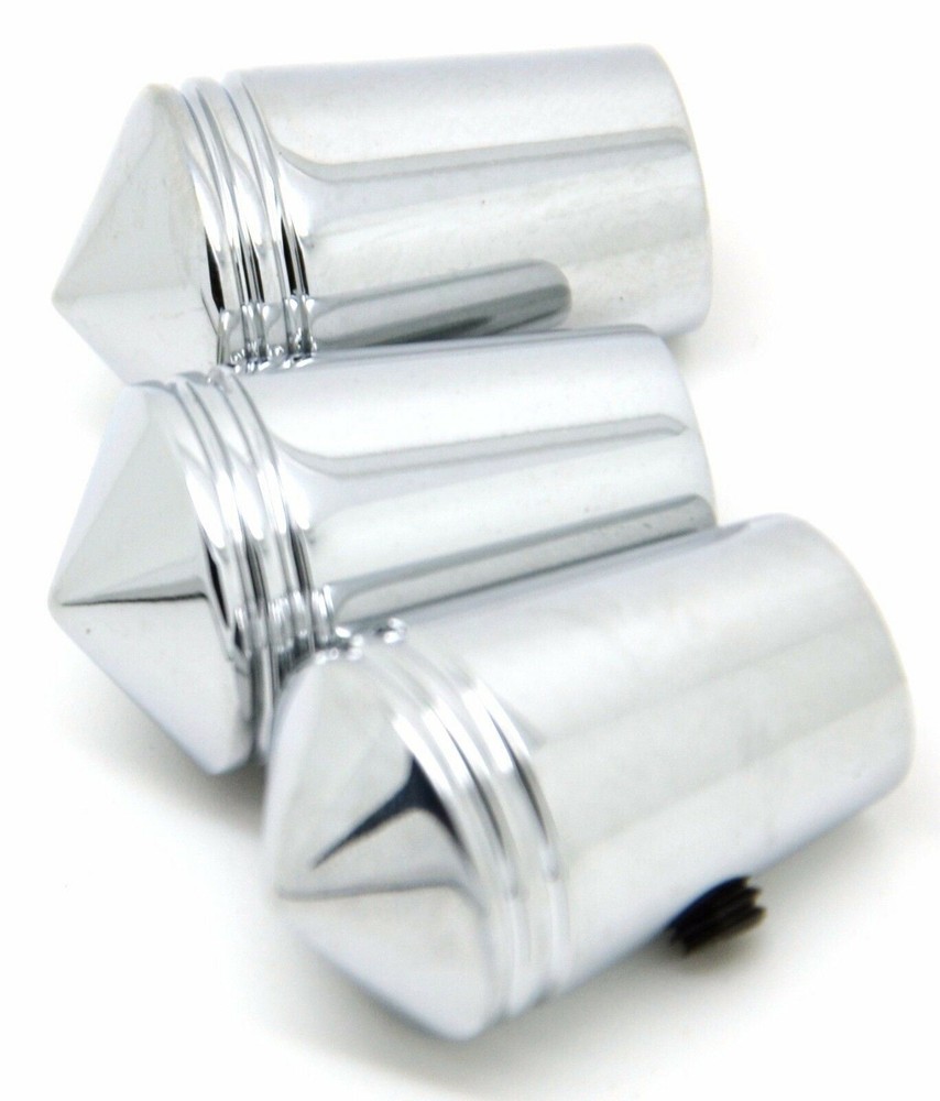 Pointed Toggle Switch Extensions for Kenworth Round Switch 1" H Chrome UP#40229