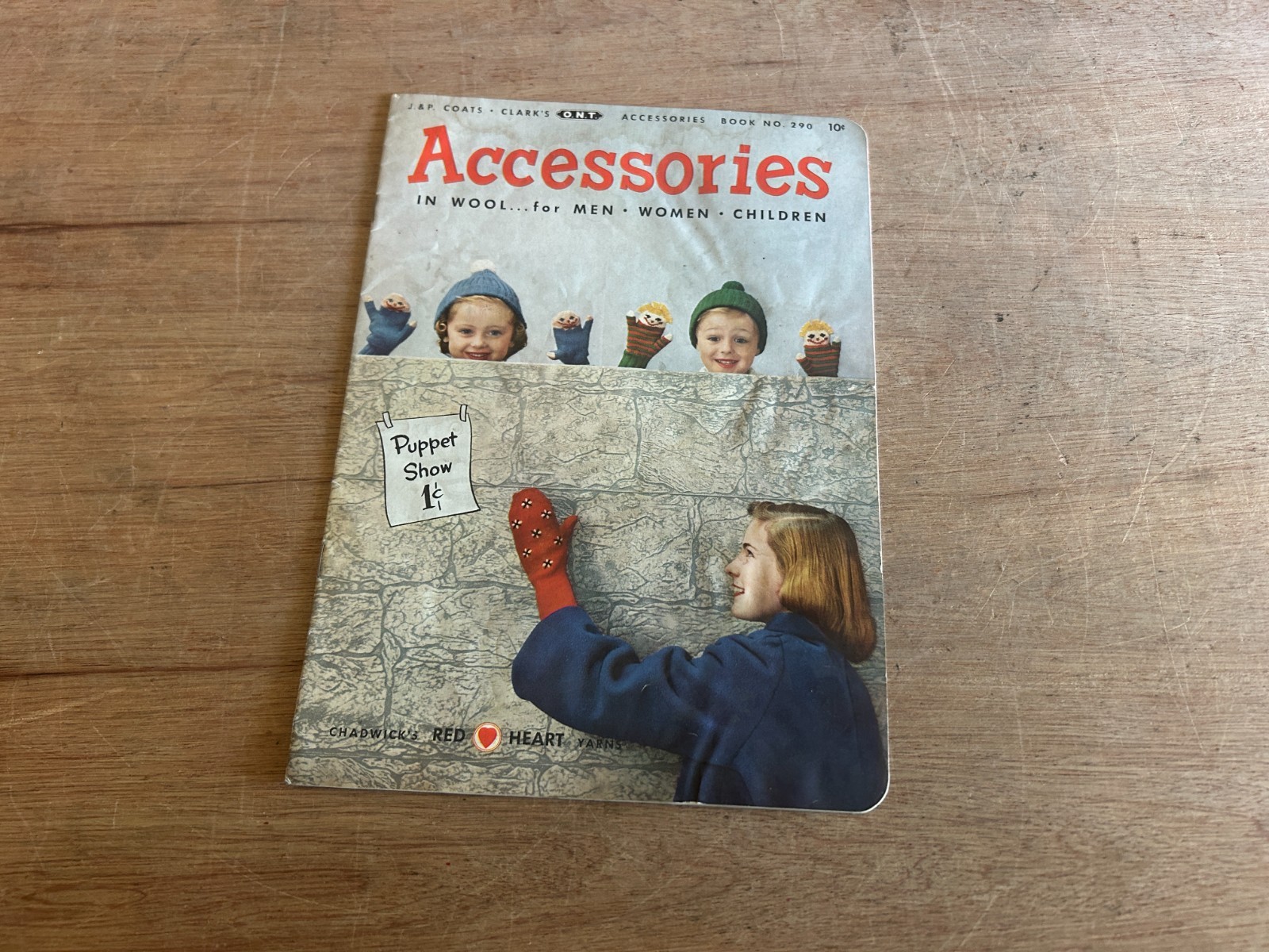 Chadwick's Red Heart Yarns Catalog Accessories Booklet 1952 No. 290 Vintage