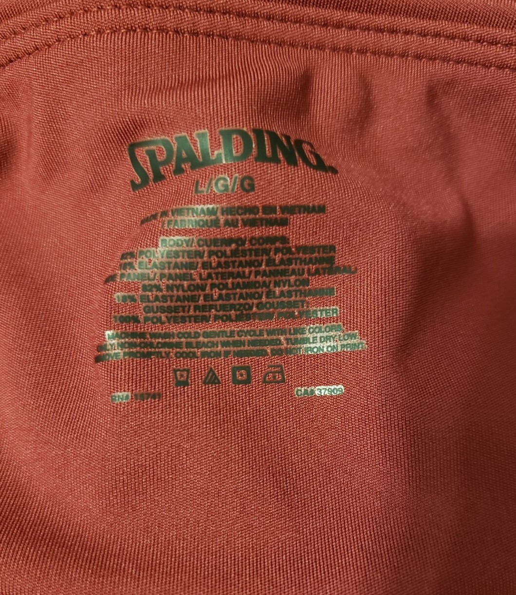 SPALDING Leggings Women Large Red Plum Pull On Ankle Length Yoga Athletic