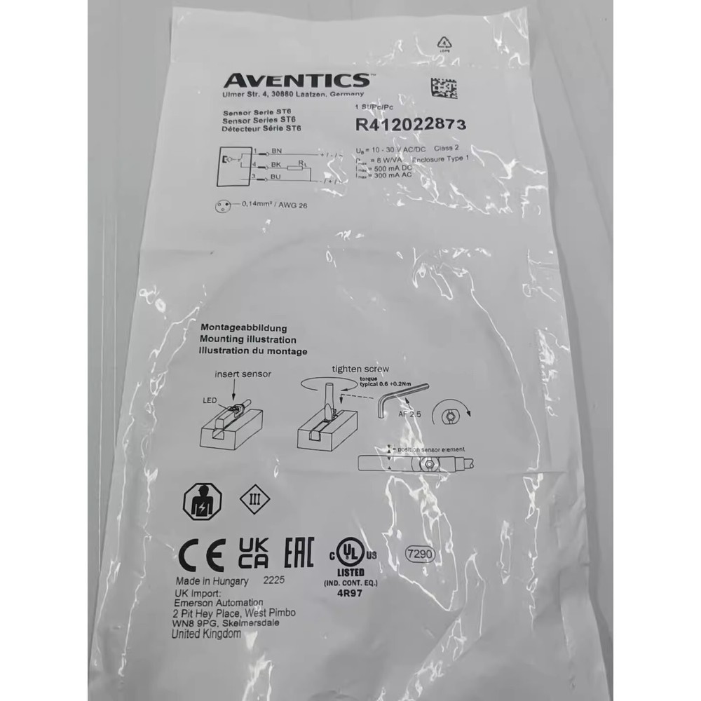 1pcs AVENTICS R412022873 Replace 0830100434 Pneumatic Sensor