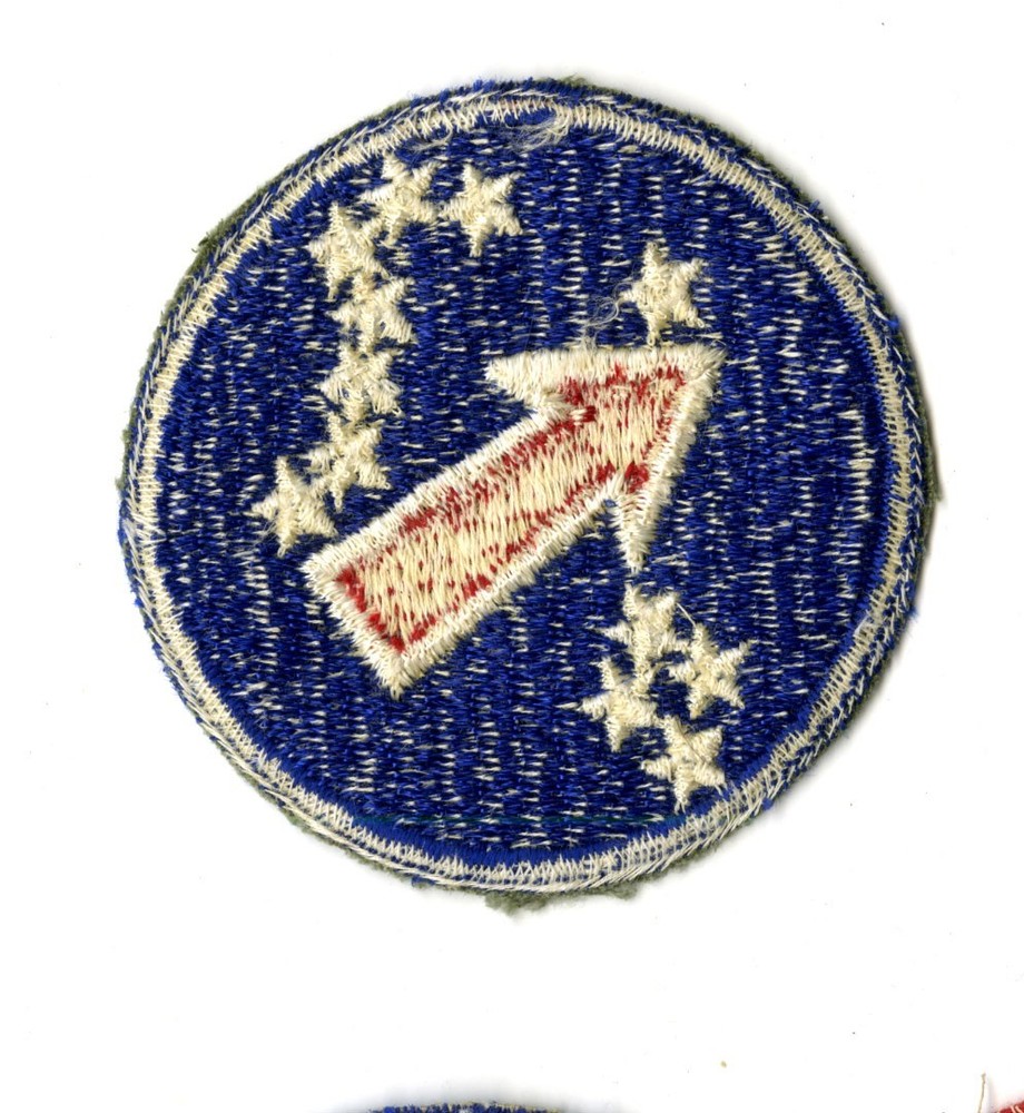 US Army Pacific Ocean Areas White Back Patch WWII Vintage