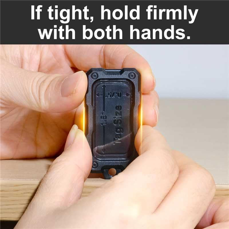 16 Pack Solid Plastic Key Tags with Rings, Heavy Duty Bulk Keychain Identifiers,