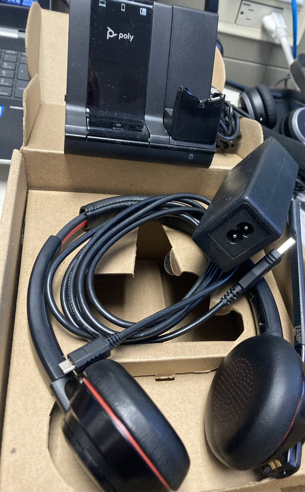 Poly Savi 8220 Office Wireless Headset- Black