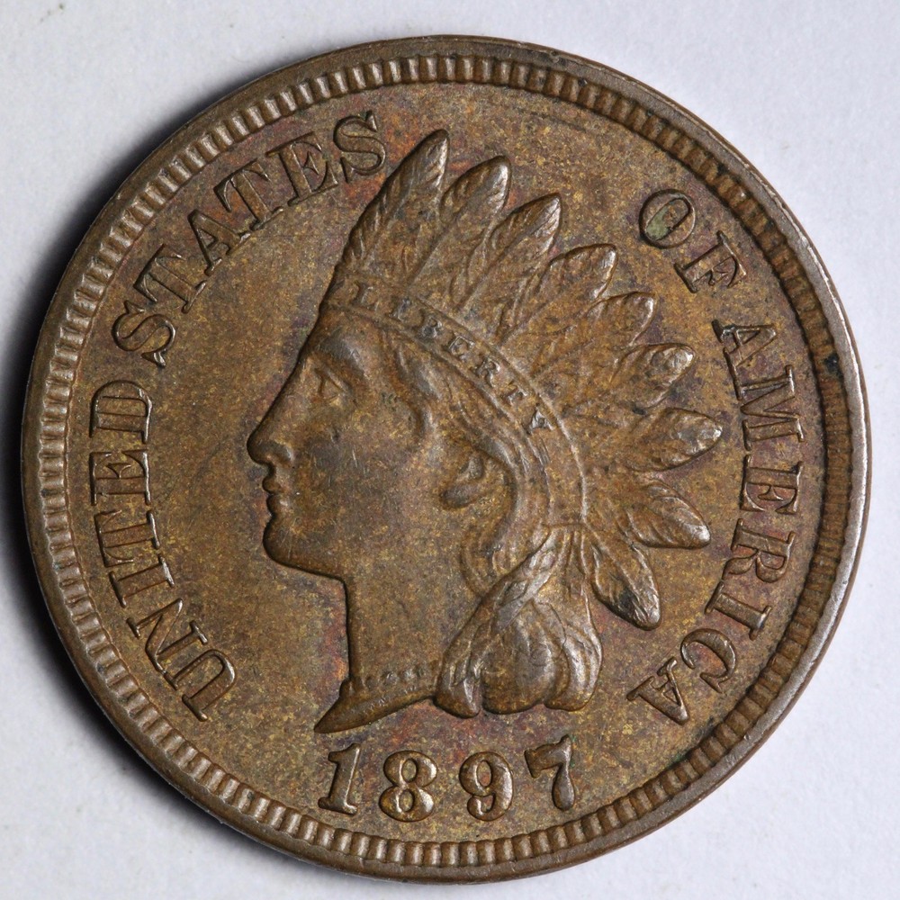 1897 Indian Head Cent Penny UNC *UNCIRCULATED* MS E188 JZEN