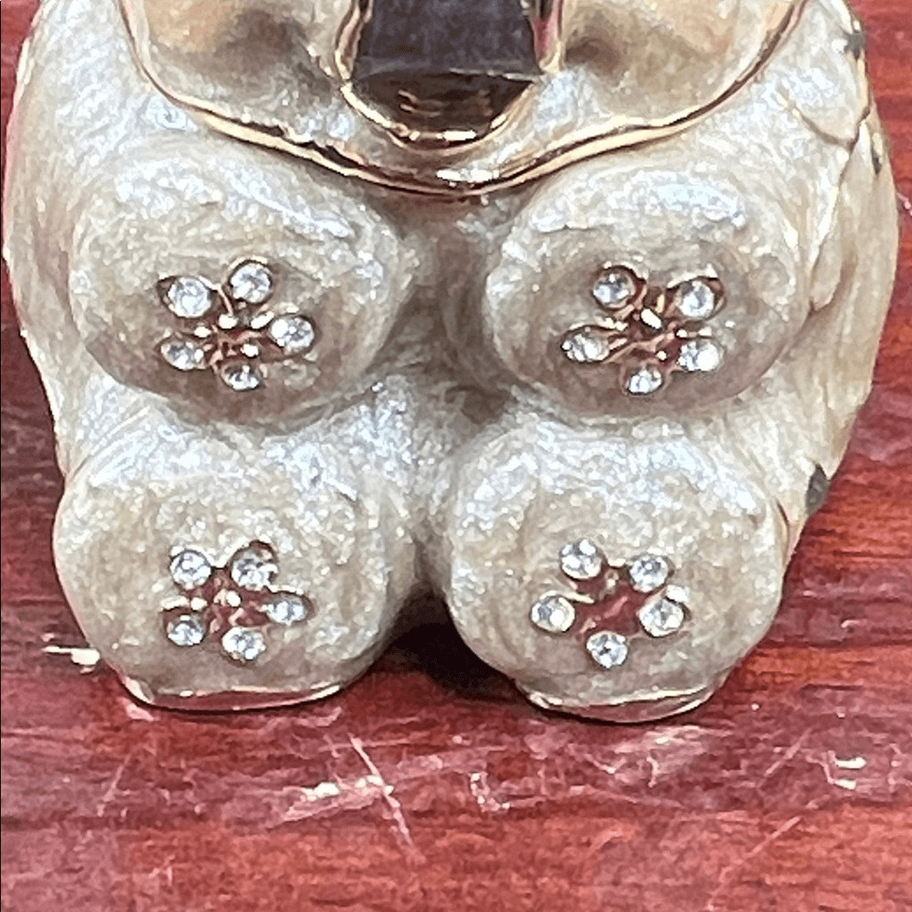 Enamel Elephant Trinket Box