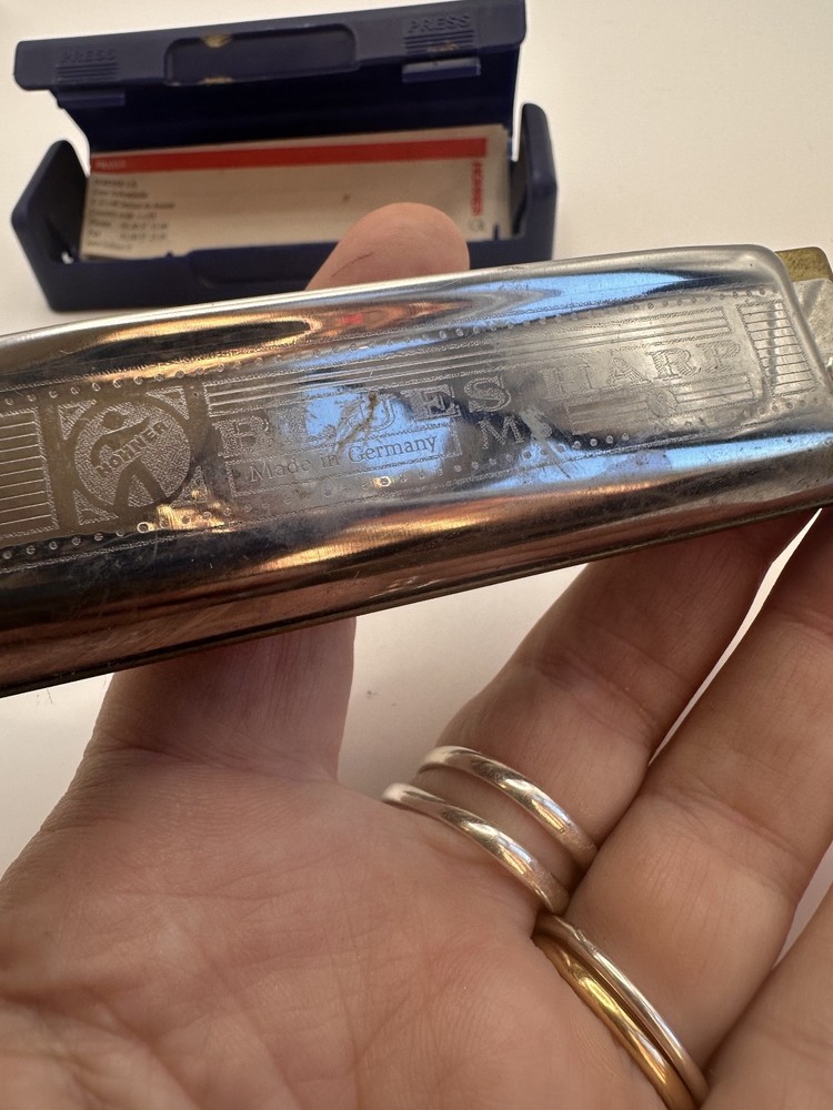 Vintage Old Hohner Blues Harp Harmonica G
