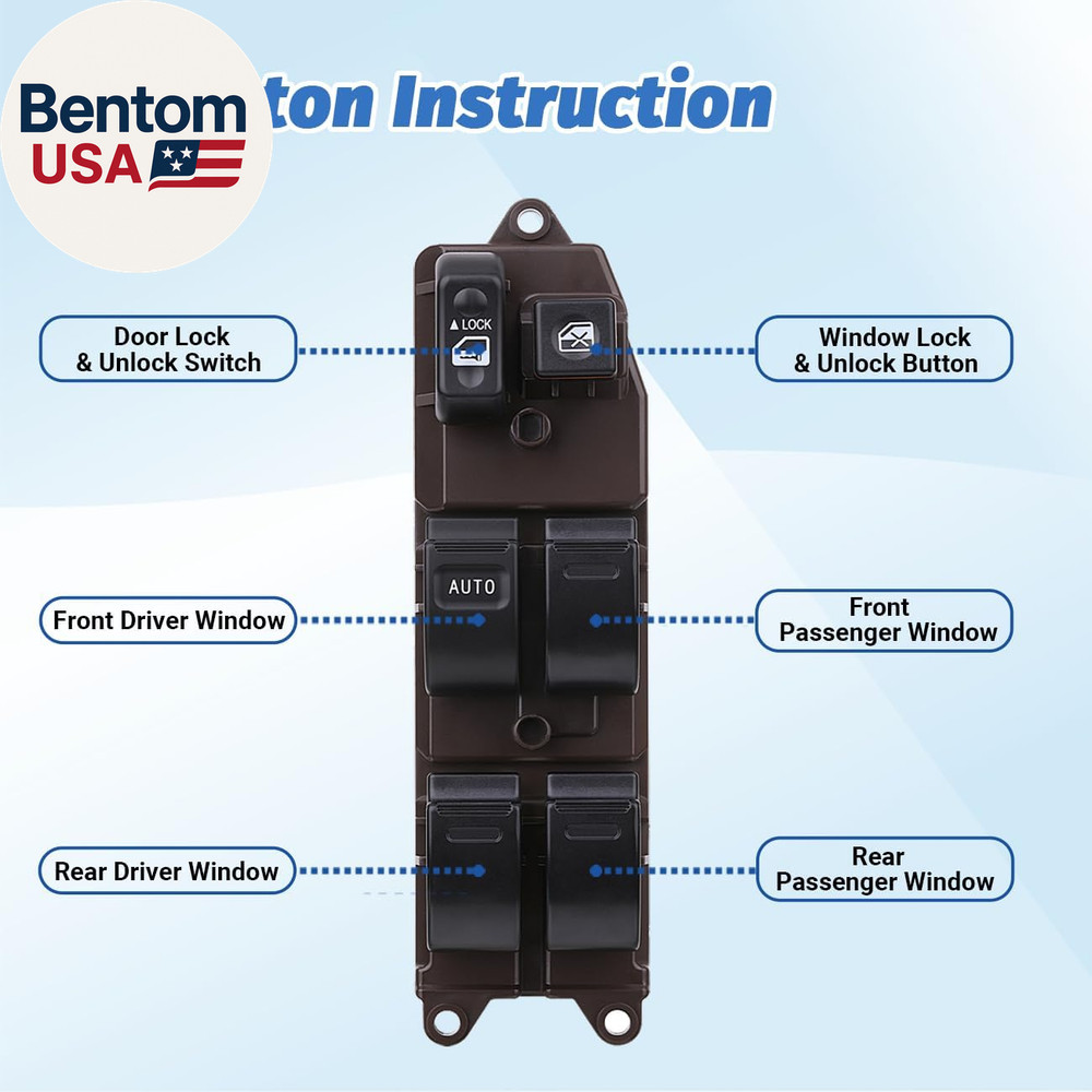 Door Master Window Switch Power Control Button Compatible with 2002-2006 Toyota