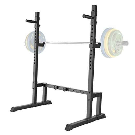 Barbell Rack Squat Stand Adjustable Bench Press Rack 550LBS Max Load Classic
