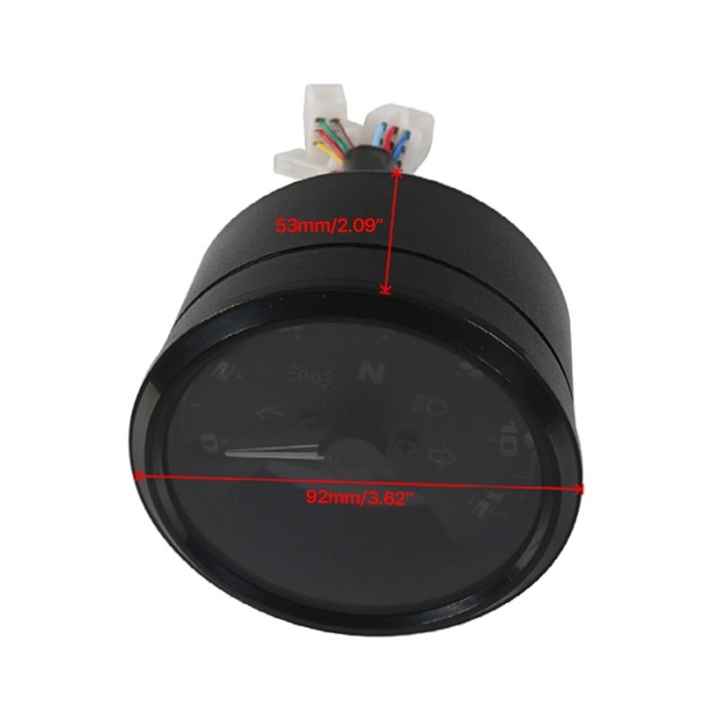 Motorcycle Modification 12000RMP Digital Speedometer Odometer Tachometer Gauge