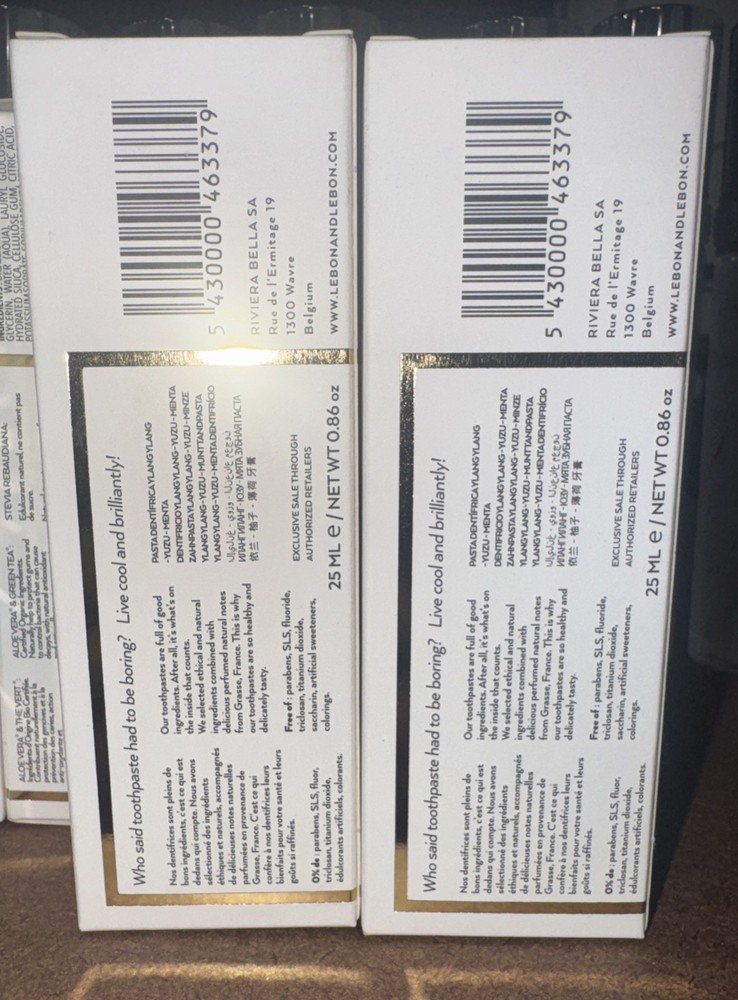 2 PACK LEBON Toothpaste Rhythm Is LOVe 25/ML