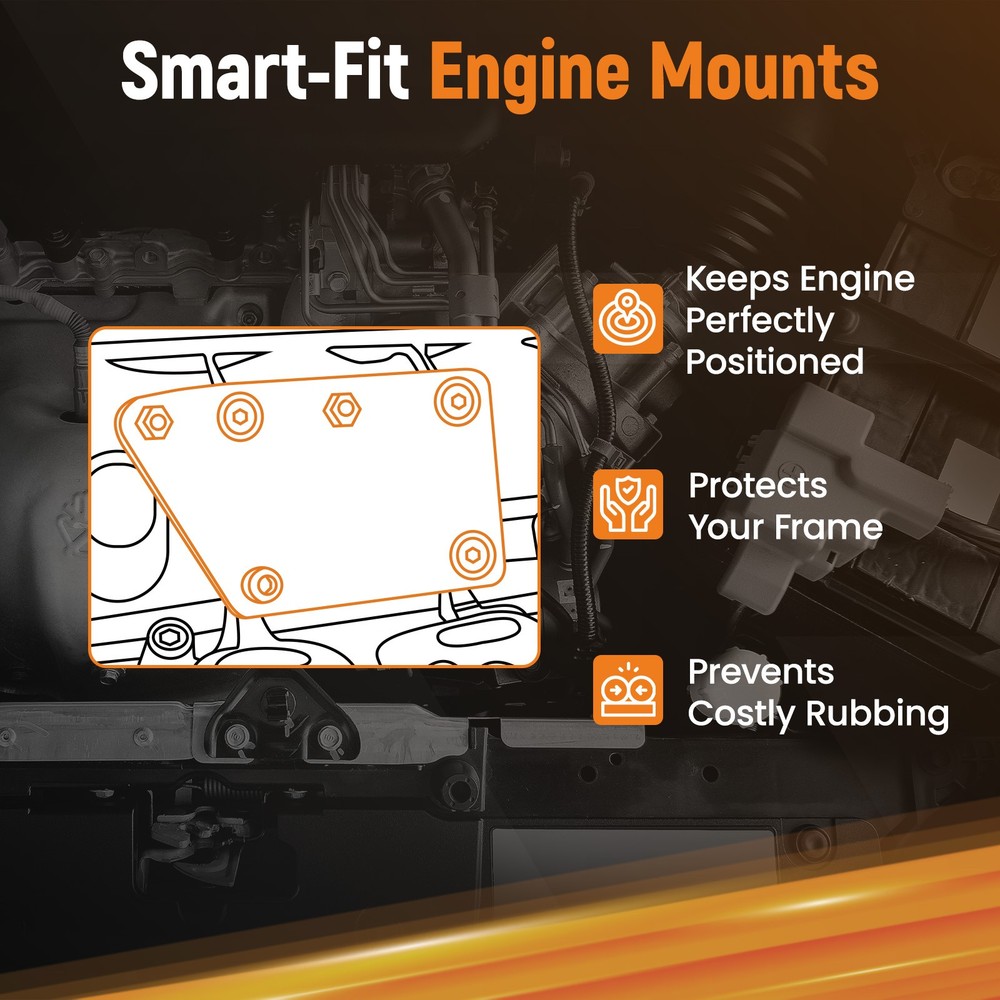 LS Conversion Mount Kit for Chevy C10 1963-1972 Engine Mounting Brackets