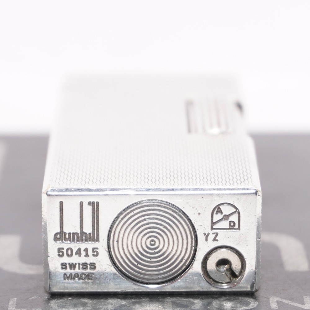 Dunhill Mini Lighter Silver Barry Pattern_Ultrasonically cleaned
