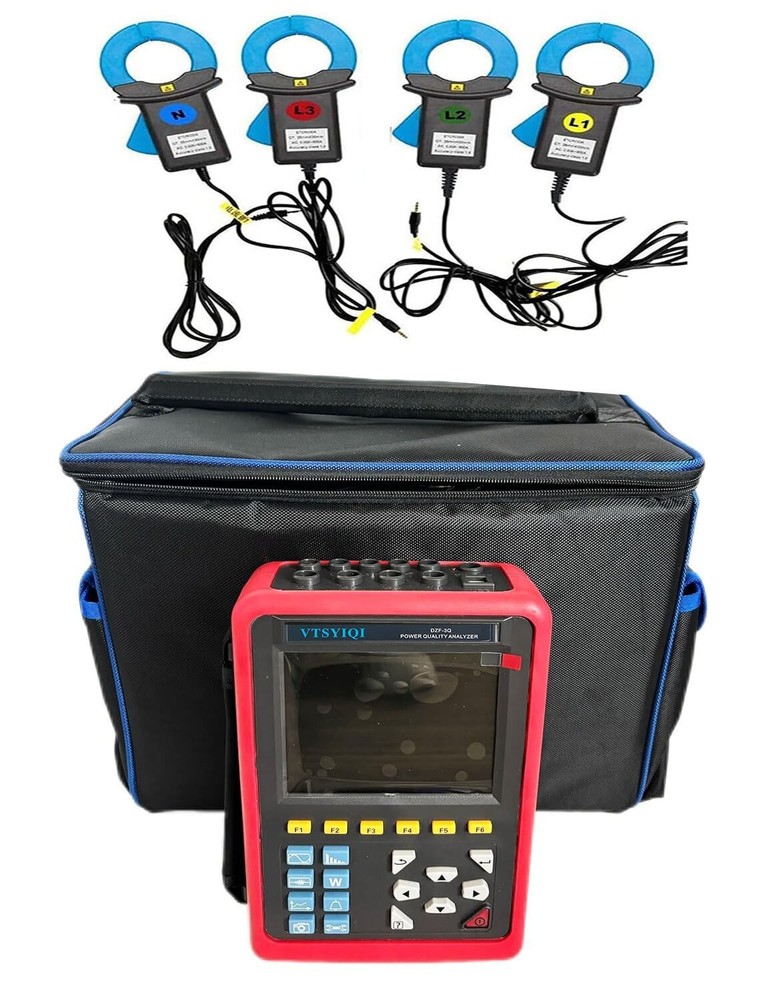3 Phase Power Quality Analyzer with Range 0.10A-100A Transient Capture Function