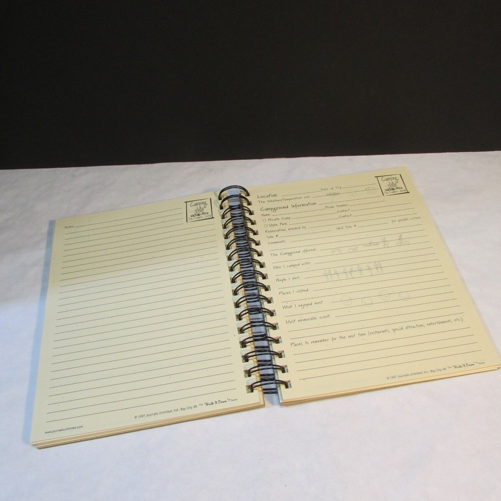 Camping Journal ~ Adventure Memories Log Book