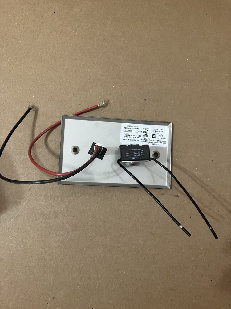 SIMPLEX REMOTE INDICATOR MODEL 2098