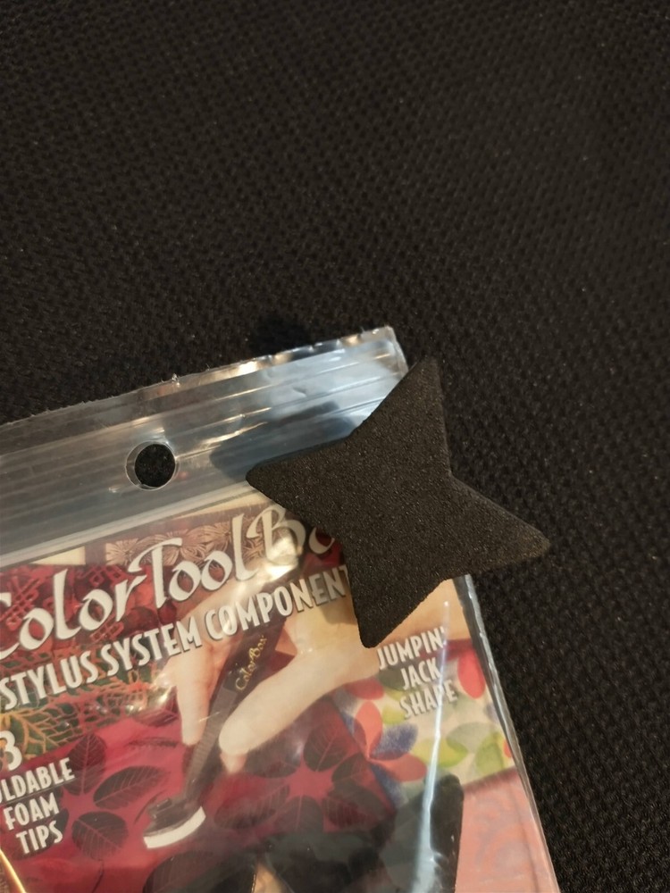 NEW Colorbox Stylus System Moldable Black Foam Tips 3 per pkg. Jumpin' Jack