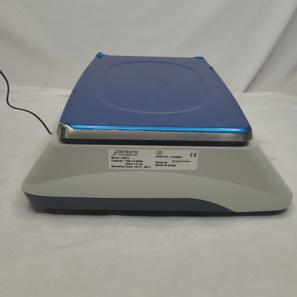 Detecto DM15 Electronic Price Computing Scale, 240 oz x 0.1 oz, Tested Works