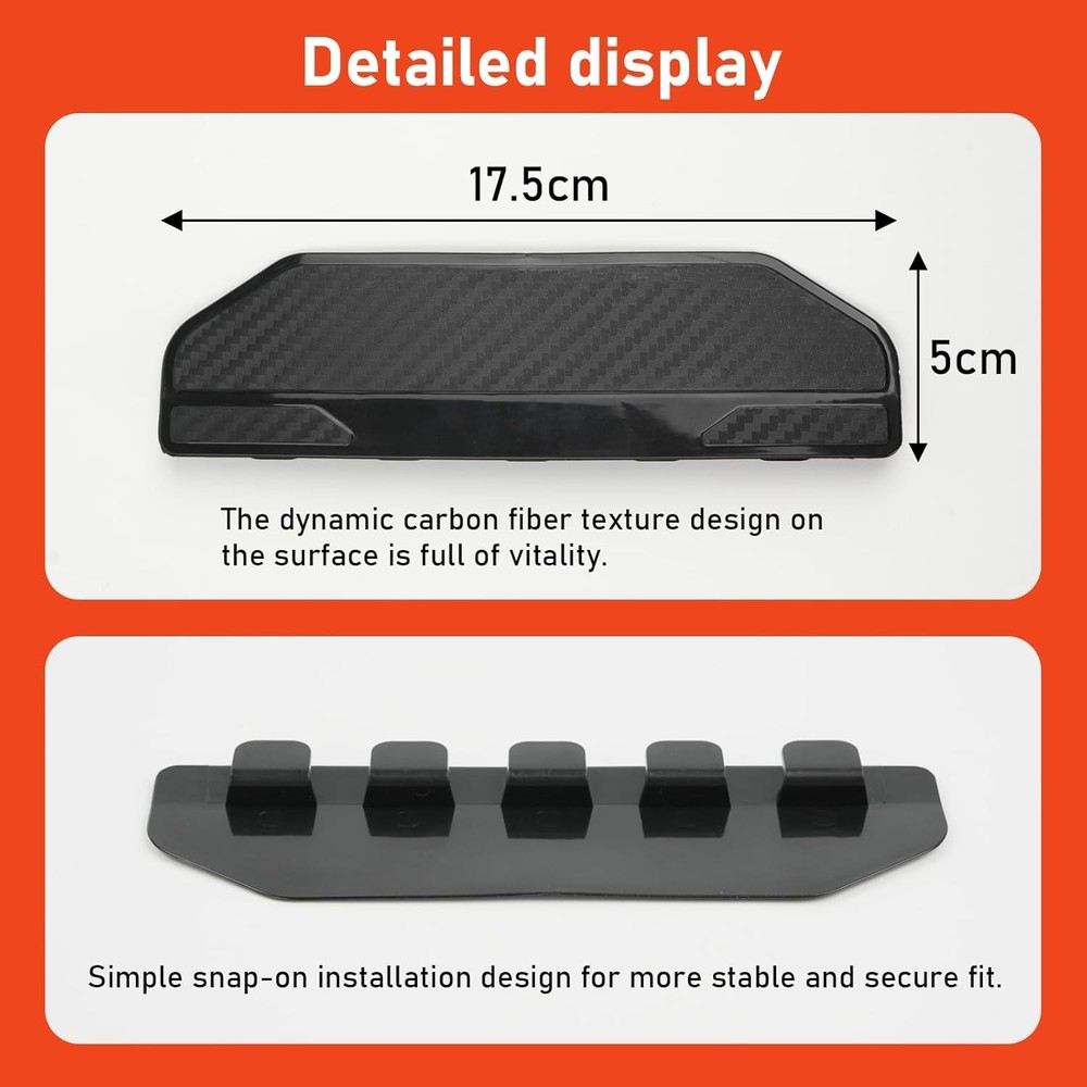 2PCS Universal Snap-On Side Mirror Rain Guards | Car Mirror Rain Visor Eyebrow C