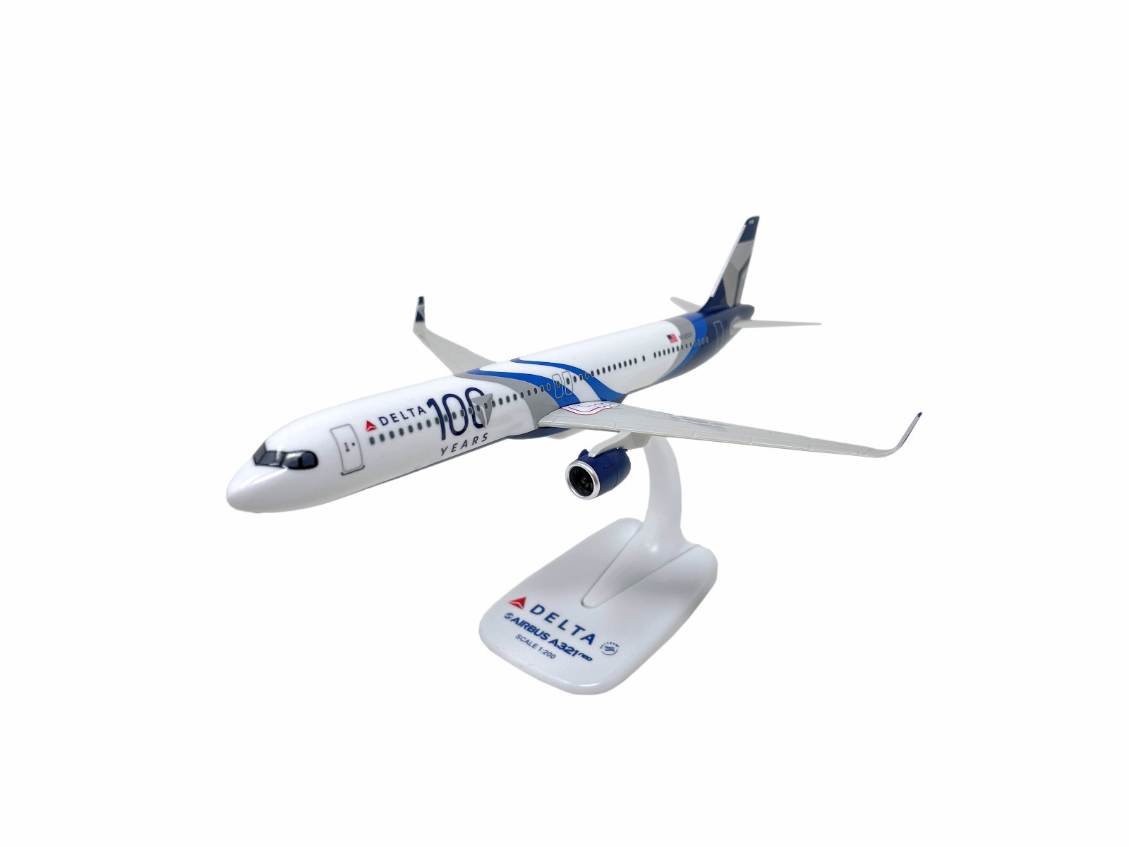 Flight Miniatures Delta 100th Anniv Livery A321neo 1:200 Scale Model Airplane