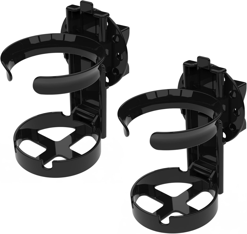 2 Pack Removable Drink Holders for Wheelchairs - Easy Install & Foldable Design