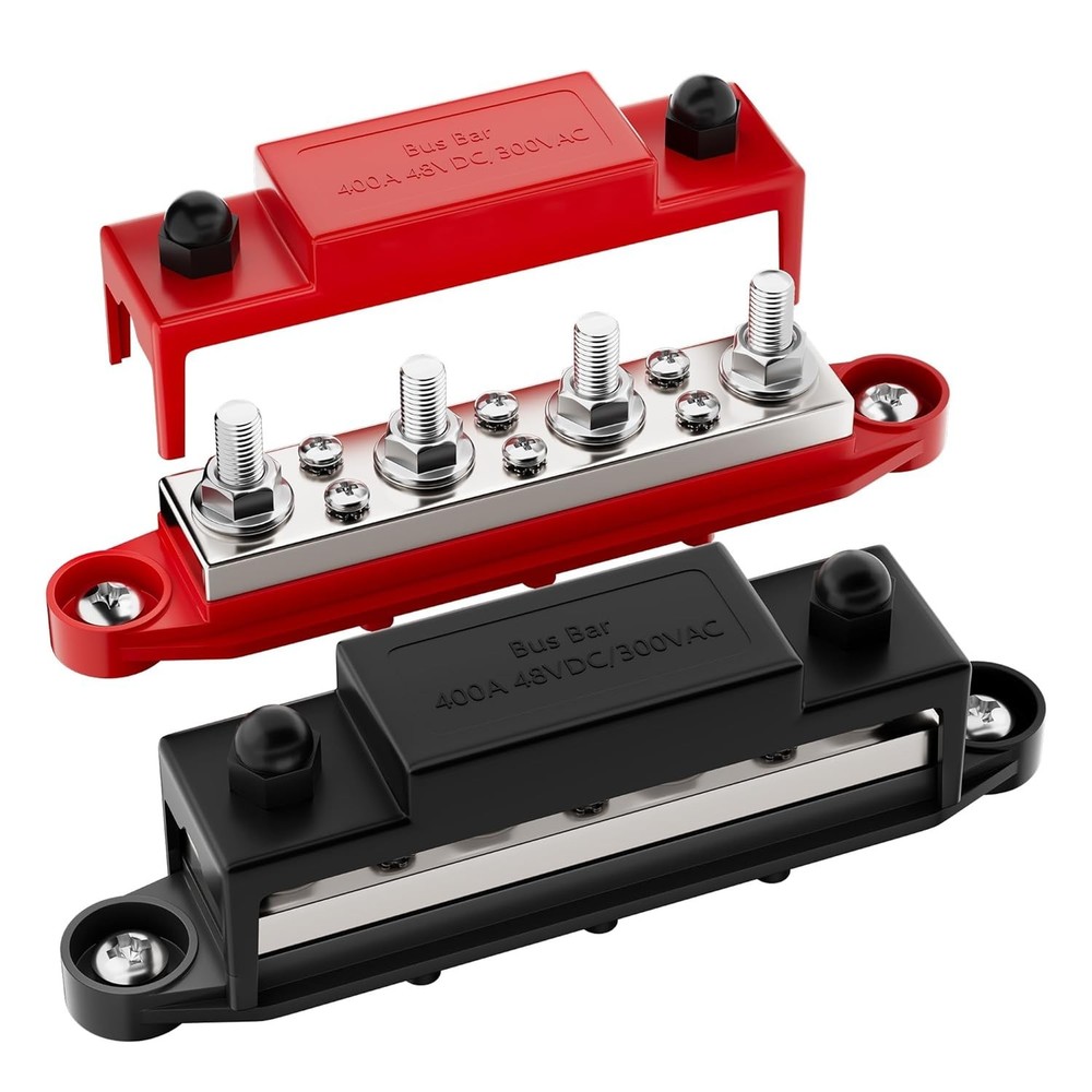 High-Performance 12V Bus Bar - 400A with Copper Construction for Automotive Use