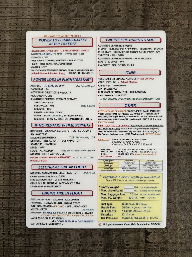 Flight Training Kit – E6-B Flight Computer, Kneeboard, GATS Fuel Jar, Checklist