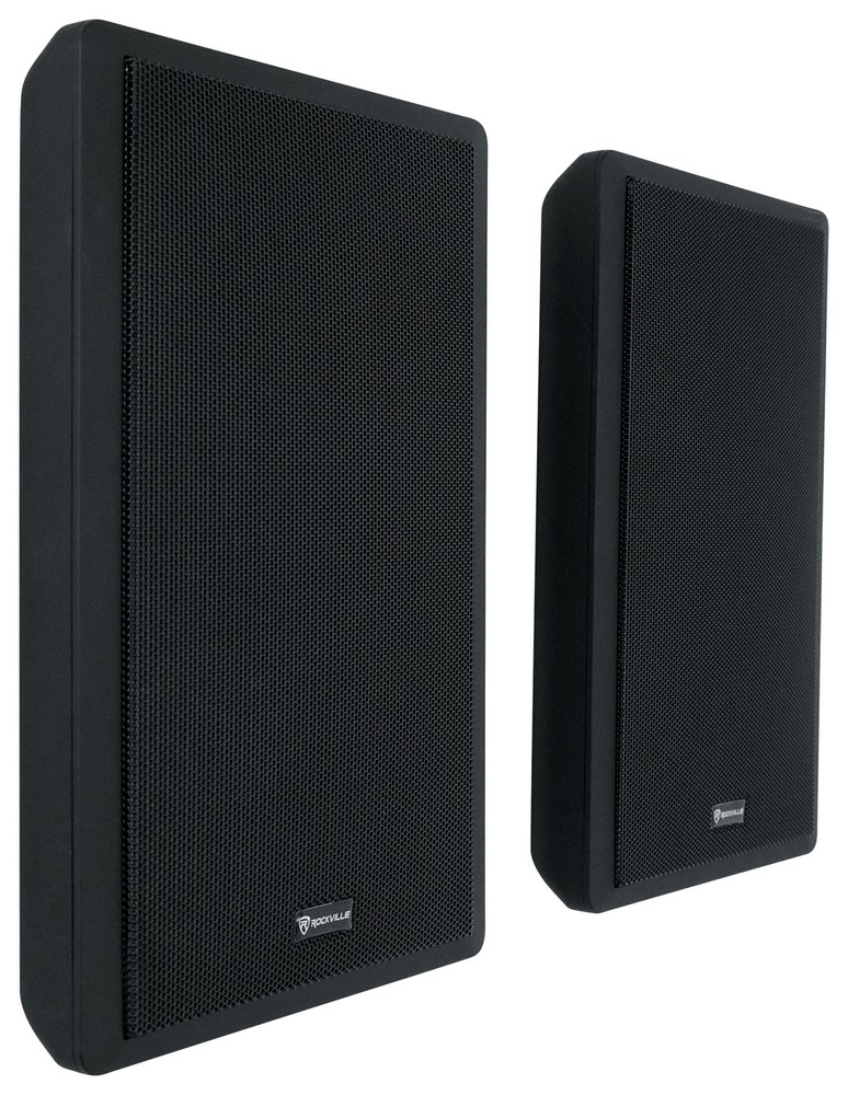 Technical Pro Home Karaoke Machine System+(2) 5.25" Black Wall Mount Speakers