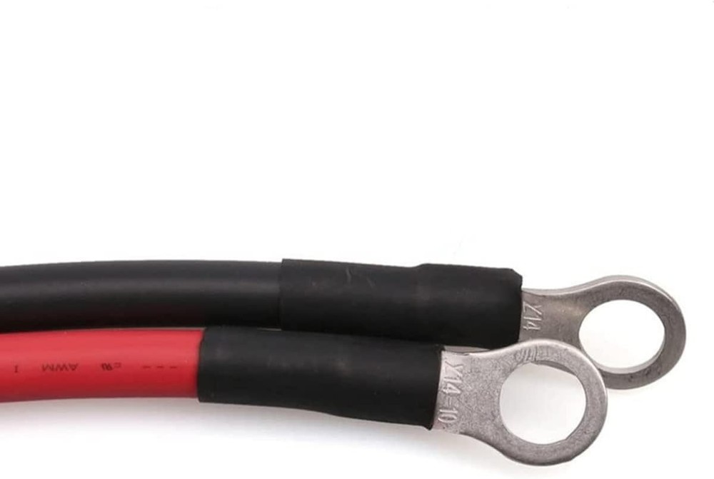 Oxygen-Free Copper Battery Cables 2FT - Corrosion Resistant & Durable