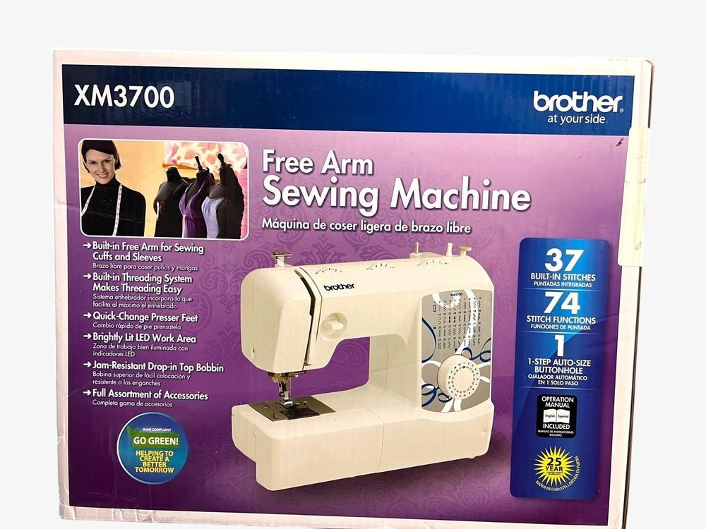 Brother SewIng MachIne XM3700 Automatic Needle Threader and Thread Bundle