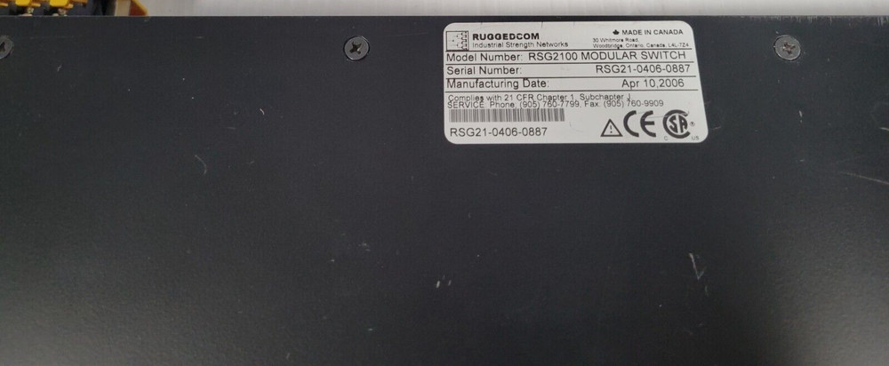 Siemens RSG2100 RuggedCom Industrial Network Switch