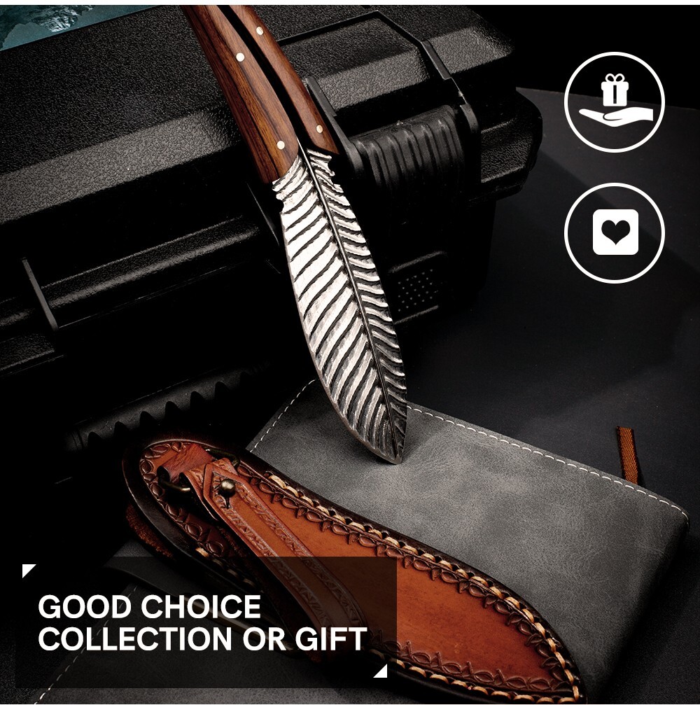 Damascus Steel Fixed Blade Knife Collectible Knives Fixed Blade Knife Full Tang