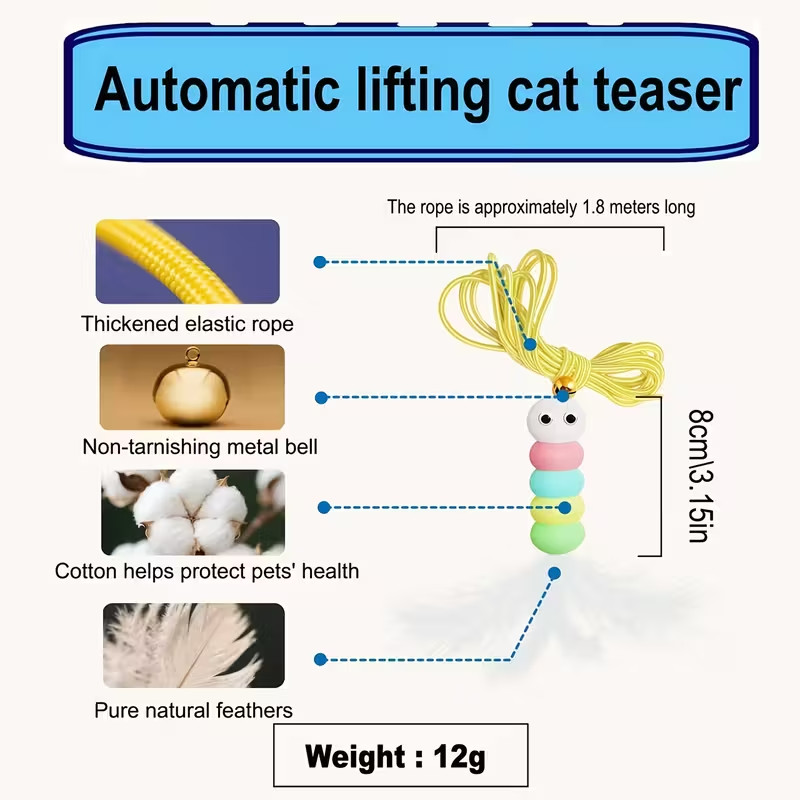 Cat Toys Electric Smart Hanging Door Jumping Yo-yo (COLOR BLUE)