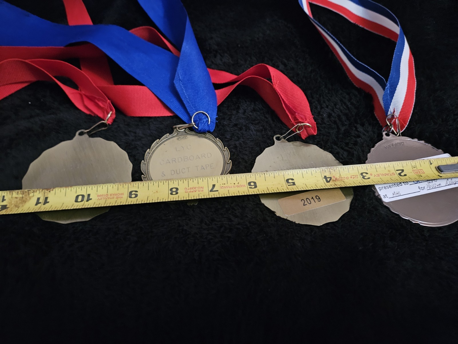4 - Lakeport Yacht Club Cardboard & Duct Tape Regatta Medals + 2013 Lake County