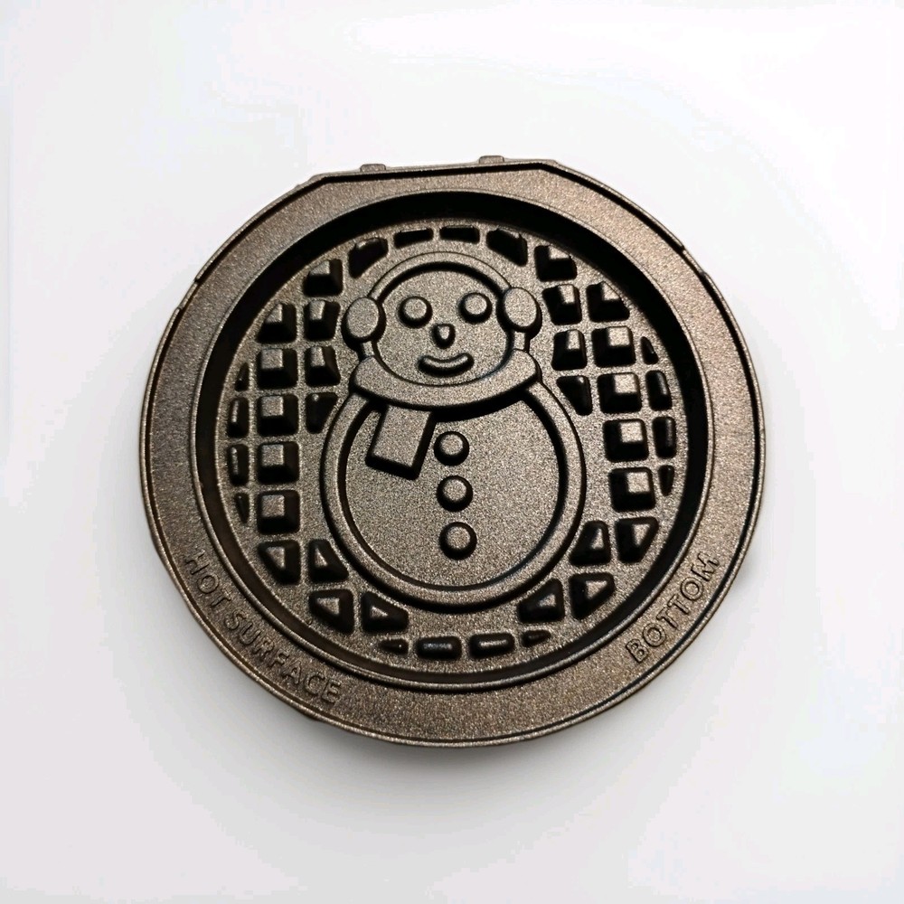 Dash MultiMaker Mini Maker Replacement Snowman Christmas Waffle Plate Non-Stick