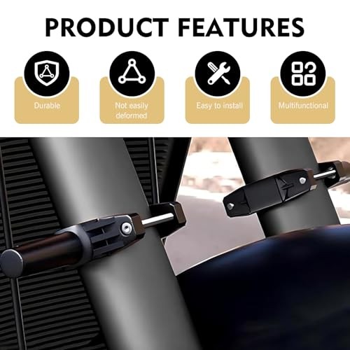 2 PCS Motorcycle Spotlight Mount Brackets, Alloy Front Fork Lamp Bracket for