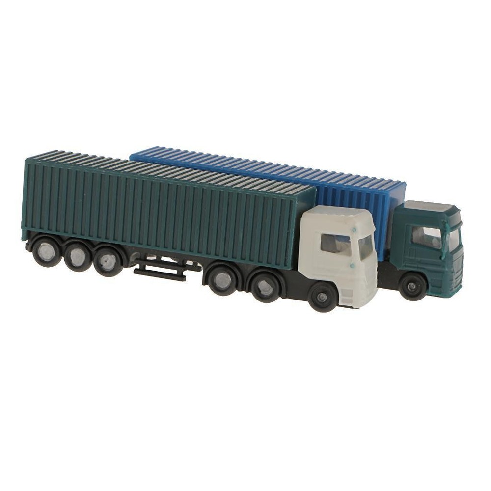 2 Pcs 1: 150 Scale Painted Model Container Cart Table