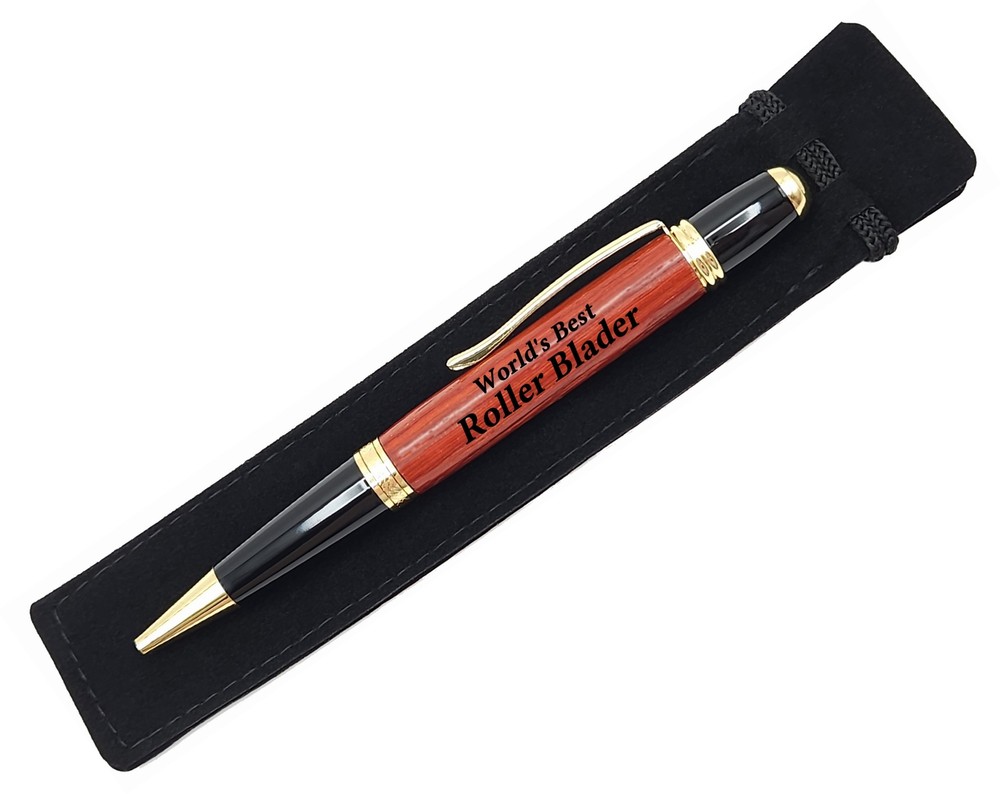 Gift For Roller Blader World's Best Roller Blader Present Engraved Pen
